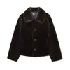 Moda Europea y Americana Transfronteriza Aliexpress Venta Caliente Chaqueta Reversible de Cuero Sintético Doble Cara