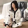 Atacado de Pijamas para Mulheres, Lançamento Primavera e Outono 2025, Roupa de Casa de Manga Longa, Conjuntos Outono e Inverno, Transmissão ao Vivo para Microempreendedores