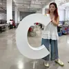 Letras metálicas de acero inoxidable de alta calidad hechas a medida, galvanizadas y pintadas, con efectos 3D y acabado cepillado, para letreros publicitarios y escaparates - directamente de fábrica