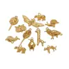 Colgante de Animal Jirafa Pingüino de Acero Inoxidable Transfronterizo Europeo y Americano Chapado en Oro de 18K Accesorios de Joyería Colgante DIY Collar