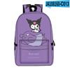 Mochila Sanrio Kuromi Kuromi Estampada 3D Perímetro Grande Capacidade Mochila Totalmente Estampada
