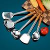 Conjunto de Aço Inoxidável Dois Pregos Utensílios de Cozinha Espátula Colher Anti-Escaldante Conjunto Completo Colher Doméstica Espátula de Cozinha Espátula de Cozinha Espátula para Fritar
