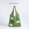 2023 Nuevo Amazon ebay Bolso tote japonés y coreano bolso de flores bolso de punto bolso de hombro de malla calada para mujer