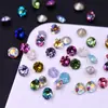 K9 Nuevos Pedrería de Uñas Redondas de 6 mm con Base Puntiaguda de Gama Alta, Pedrería Tridimensional Super Brillante para Decoración de Uñas de Vidrio DIY
