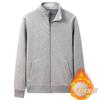 Cardigã de Algodão Chinês Ultra Macio 420g, Novo Modelo de Inverno, Veludo Raposa Prateada Estilo Casual Popular, Gola Alta, Forrado com Lã e Espessado Top Masculino