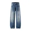 Pantalones de mezclilla de color claro estilo retro americano, nuevos para primavera/otoño 2026, estilo recto suelto de pierna ancha, moderno para jóvenes hombres