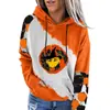 Suéter de Calabaza de Halloween Suéter con Estampado Navideño Sudadera con Capucha Engrosada de Manga Larga Comercio Exterior Holgada Moda Sudadera Más Vendida
