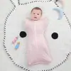 LOV Saco de Dormir Swaddle para Bebê Fibra de Bambu Verão Estilo Surrender Envoltório Anti-Susto Asinhas de Frango Saco de Dormir Elástico 0.2T