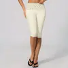[Em Estoque] Calças Capri Transfronteiriças para Corrida ao Ar Livre, Fitness, Yoga, Shorts Esportivos de Bolinhas com Cintura Dobrável Escovada