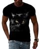 D:\T3 de alta calidad \Imagen de gato de verano Camiseta para hombre Ocio 3D Fábrica de origen