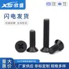 Tornillos de Cabeza Avellanada Cruzada de Acero Inoxidable 304 Negros Pernos de Cabeza Plana Tornillos de Máquina de Rosca Fina Tornillos Pequeños M2.5M3M4M5M6M8