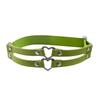 Anillo de pierna de personalidad europea y americana transfronterizo doble amor anillo de pie suelto ajustable anillo de pie de corazón de melocotón anillo de pierna de cuero de atadura accesorios para mujeres