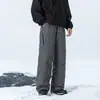 Pantalones de Plumón Izexx90 para Exteriores con Logo para Hombres y Mujeres, Pantalones Gruesos de Pierna Recta Calientes para Invierno y Resistentes al Frío