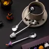 Juego de Vajilla de Acero Inoxidable Transfronterizo Creativo Juego de Tenedor y Cuchara de Halloween Cuchara para Postre de Pastel Tenedor de Fruta Venta Directa de Fábrica