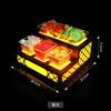 Plato de frutas luminoso LED KTV plato de frutas dividido plato de bar de dos niveles plato de snacks de escritorio estante de metal para plato de frutas