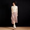 2024 Nova Chegada Frontline Flat Round Cashmere Sweater Top Feminino Solto Manga Longa Cashmere Sweater