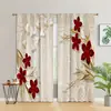 Cortinas Transfronterizas Creativas de Verano con Estampado de Línea de Mar, Conchas y Corales para Decoración de Atmósfera en Sala de Estar y Dormitorio