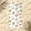 Toalla de Playa Sanrio Patrón de Dibujos Animados para Niños Gato Kitty Estampado Toalla de Baño Microfibra Secado Rápido para la Playa Toalla de Natación