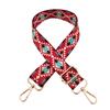 Nova cor transferência de calor flor alça larga bolsa de ombro acessórios estilo étnico alça decorativa crossbody retro alça longa mochila