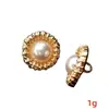 Botones Metálicos de Perlas Falsas Estilo Chanel con Acabado de Alta Gama, Botones Redondos Bicolor Dorado y Plateado para Camisas, Qipao y Abrigos, Botones Cosidos a Mano
