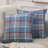 Cojín de sofá de lino de color liso, cojín para sala de estar, cojín de cabecera, funda de cojín grande para respaldo, no contiene núcleo, cojín de algodón y lino