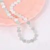 Piedra de hiel negra no magnética corazón de melocotón chapado en agua cuentas pulsera collar materiales semiacabados comercio electrónico transfronterizo directo