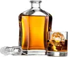 Decantador de Cristal con Tapón Sellador para Vino Bourbon