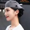 Gorras de trabajo ajustables para hombres y mujeres, adecuadas para hornear y catering, gorras de visera hacia adelante, boinas con impresión de logotipo, al por mayor