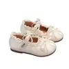 Zapatos para Niña 2026 Primavera y Otoño Nuevo Estilo Mocasines Zapatos de Cuero para Bebé Zapatos Planos con Cordones para Niños Zapatos de Princesa para Niña