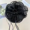 Pinza para el Cabello Grande de Encaje Estilo Ballet con Cordón para Mujeres 2025 Nuevo Pinza para el Cabello Estilo Coreano Estilo Perezoso Pinza de Tiburón Desmesurada Pinza para el Cabello