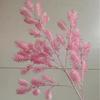 Flor artificial rosa claro, flor decorativa para salón de bodas, diseño de fondo para boda, camino de plomo, flor falsa para boda, flor rosa