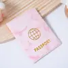 Capa Protetora para Documentos em Couro PU Colorido, Pasta de Armazenamento de Viagem com Aparência Sofisticada para Viagens Internacionais, Porta-Documentos e Passaporte Multifuncional Portátil
