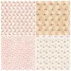 12 Piezas de Compra Directa Transfronteriza Papel para Material de Álbum de Fotos y Diario DIY, Papel de Fondo Floral Rosa para el Día de San Valentín, Papel con Patrones