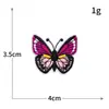 Comercio Exterior Nuevos Parches de Tela Bordados de Mariposas Bordado por Computadora Fabricante Venta al por Mayor en Stock Parche para Coser Agujeros en Ropa Parches de Tela