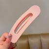 Pinza grande de pico de pato con cabeza trasera de color esmerilado, accesorios para el cabello para niños, horquilla para terminar el cabello roto, tocado para niña, verano