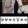 Serie Mariposa Pegatinas de Tatuaje Herbal Impermeables Larga Duración Sensación de Alta Gama No Reflectantes Base de Jugo Tatuaje Falso para Brazo Clavícula para Mujeres