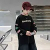 Camiseta de manga larga de otoño para niño 2026 nuevo estilo primavera y otoño para niños medianos y grandes, camiseta básica fina y elegante