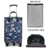 Bolsa de carrito retráctil bolsa de compras de supermercado plegable portátil Carrito de compras de rueda universal compras de comestibles carrito de arrastre para el hogar camping