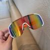 Gafas de Sol Deportivas Personalizadas Nuevas para Ciclismo al Aire Libre Transfronterizas, Gafas de Sol a Prueba de Viento, Gafas de Esquí para Montañismo, Gafas Deportivas de Una Pieza con Montura Grande