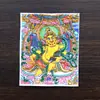 Núcleo de Pintura Thangka Tocado a Ouro com Dragão Cinco Anciãos, Deus da Riqueza Amarelo, Oito Divindades Guardiãs, Núcleo de Pintura Thangka Tocado a Ouro, Tela Especial para Pintura Thangka