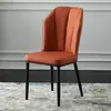 Silla de Comedor Nórdica Moderna Simple Respaldo Alto Tela Tecnológica Silla Hotel de Alta Gama Restaurante de Celebridades en Línea Taburete Mesa y Silla de Comedor de Lujo Ligero