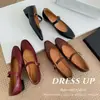 Versão em Pele de Ovelha~Sapatos de Trabalho Retrô Franceses, Estilo Mary Jane, Sapatos de Salto Baixo Femininos e Versáteis para o Dia a Dia