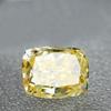 Envío Gratis Amarillo Pálido Diamante Suizo Piedra Suelta Forma de Cojín Diamante Cuadrado Grueso Corte Diamante Amarillo Brillante Anillo Anillo Piedra Principal