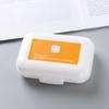 Caixa Pequena de Remédios Portátil Selada, Caixa Dispensadora de Viagem, Caixa de Remédios de Grande Capacidade, Caixa Retangular de Plástico para Armazenamento de Remédios, Logotipo Personalizado