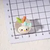 Manzana Brillante Gato Pegamento de Crema DIY Pinzas para el Cabello de Niños Gomas para el Cabello Materiales Hechos a Mano Ropa Sombrero Parche Accesorios