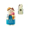 Ímã de Geladeira Gato Japonês Zakka de Mercearia Decorações Artesanais Fofas Pão Loja de Café Decoração Pequenos Enfeites de Resina