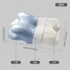Travesseiro de espuma viscoelástica transfronteiriço, formato de borboleta, design exclusivo para apoiar a coluna cervical, proporciona retorno de pressão zero, adequado para dormir de costas e de lado