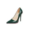Zapatos de tacón alto de comercio exterior para mujer, tacón fino, nuevo modelo de verano 2026, negros con suela roja, tacón ultraligero, stilettos sexys de punta fina