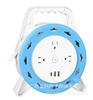 Regleta de Tambor Tipo Estándar Americano Carrete Enrollacables Enchufe USB Protector contra Sobretensiones 5.8m 10m Cable de Extensión