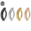 Piercing de Umbigo Feminino 14g Estilo Simples Titânio G23 Piercing Invertido no Umbigo Argola para Umbigo Cuidados com Piercing Corporal